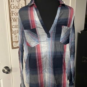 Plaid large top!